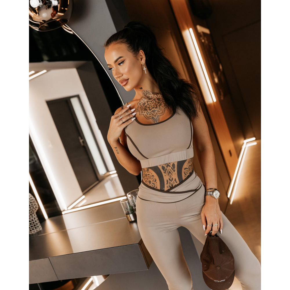 KOMPLET DAMSKI OLAVOGA DRAEL BEIGE