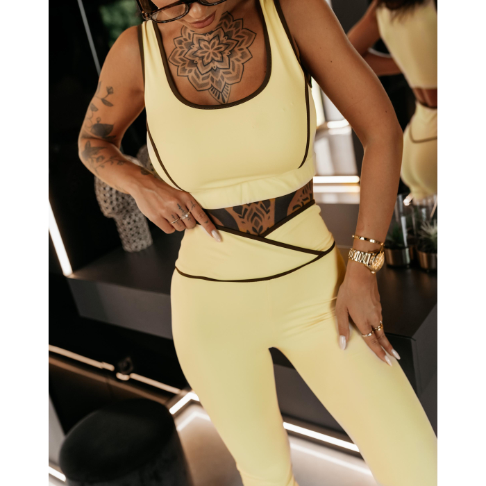 KOMPLET DAMSKI OLAVOGA DRAEL YELLOW