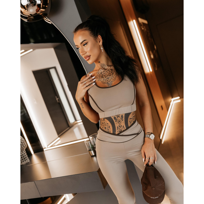 KOMPLET DAMSKI OLAVOGA DRAEL BEIGE
