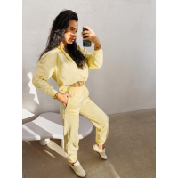 KOMPLET DRES DAMSKI BAWEŁNIANY OLAVOGA BLOOM YELLOW