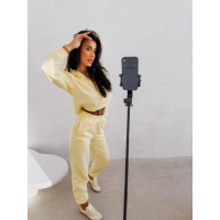 KOMPLET DRES DAMSKI BAWEŁNIANY OLAVOGA BLOOM YELLOW