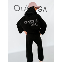 KOMPLET DRES DAMSKI BAWEŁNIANY OLAVOGA ZESTY BLACK