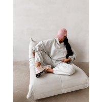 KOMPLET DRES DAMSKI BAWEŁNIANY OLAVOGA ZESTY GRAY