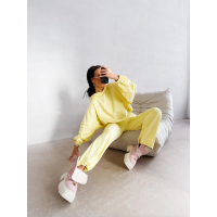 KOMPLET DRES DAMSKI BAWEŁNIANY OLAVOGA ZESTY YELLOW