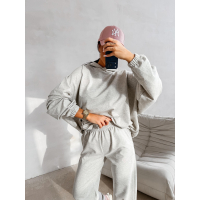 KOMPLET DRES DAMSKI BAWEŁNIANY OLAVOGA ZESTY GRAY
