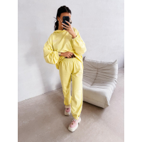 KOMPLET DRES DAMSKI BAWEŁNIANY OLAVOGA ZESTY YELLOW