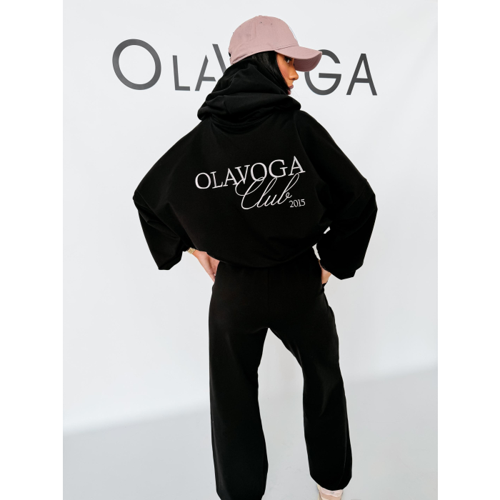 KOMPLET DRES DAMSKI BAWEŁNIANY OLAVOGA ZESTY BLACK