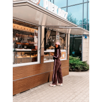 KOMPLET DRES DAMSKI OLAVOGA FINE FORM BROWN