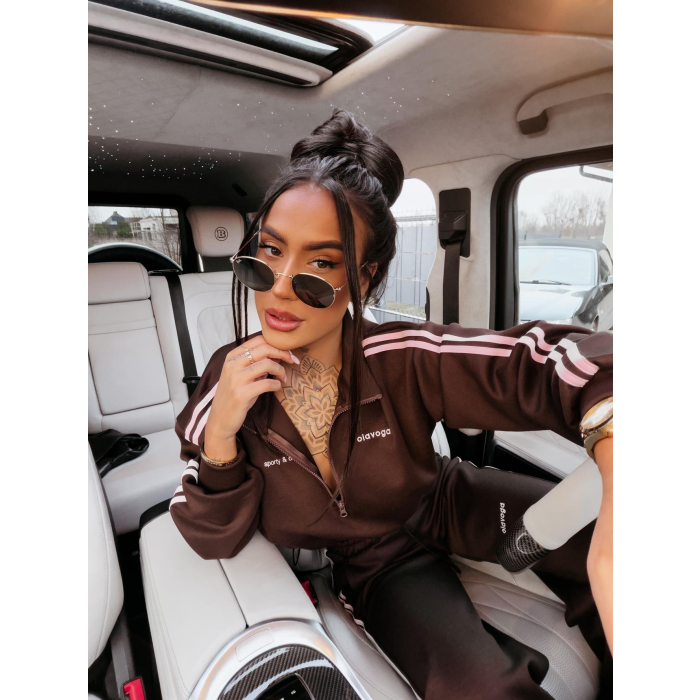 KOMPLET DRES DAMSKI OLAVOGA FINE FORM BROWN