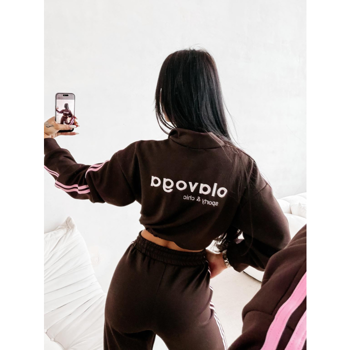 KOMPLET DRES DAMSKI OLAVOGA FINE FORM BROWN