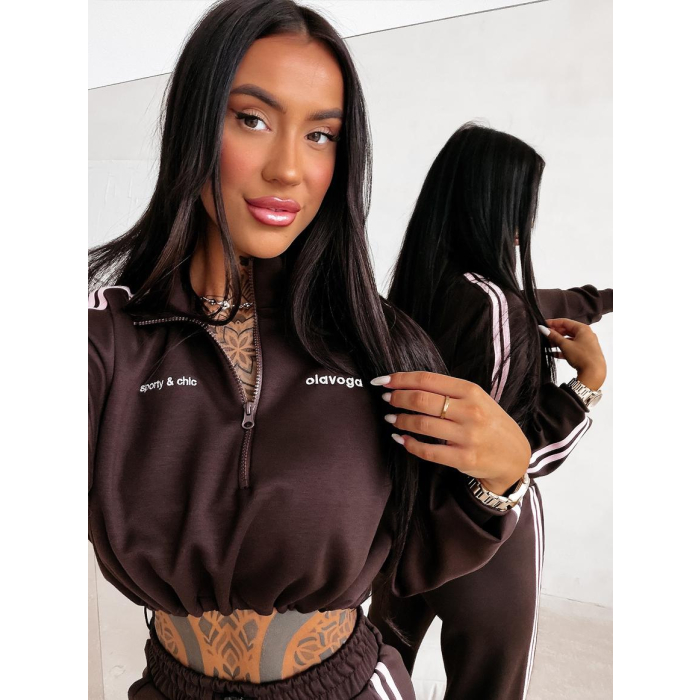 KOMPLET DRES DAMSKI OLAVOGA FINE FORM BROWN