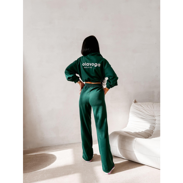 KOMPLET DRES DAMSKI OLAVOGA FINE FORM DEEP GREEN