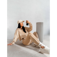 KOMPLET DRES DAMSKI OLAVOGA RIFMO BEIGE