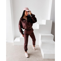 KOMPLET DRES DAMSKI OLAVOGA RIFMO BROWN