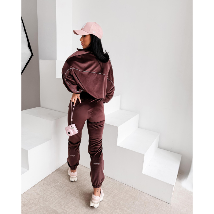 KOMPLET DRES DAMSKI OLAVOGA RIFMO BROWN