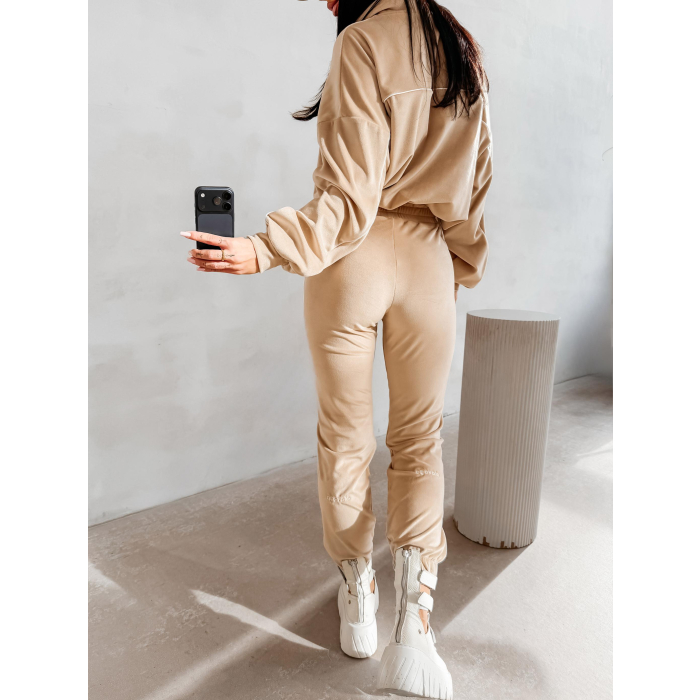 KOMPLET DRES DAMSKI OLAVOGA RIFMO BEIGE