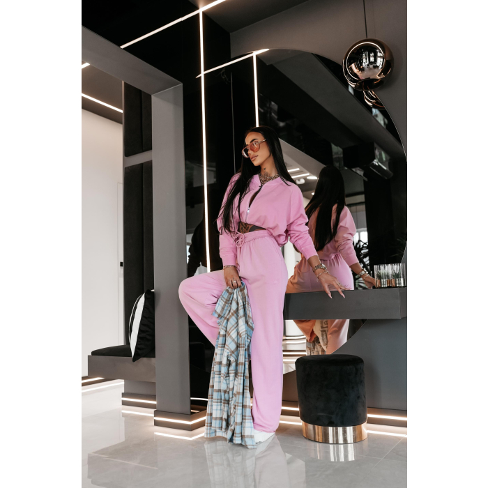 KOMPLET DRES DAMSKI OLAVOGA VEIA PINK