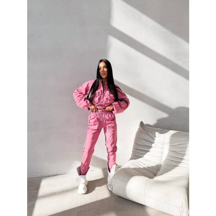 KOMPLET DRES DAMSKI OLAVOGA WOELE LIGHT PINK