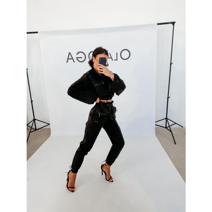 KOMPLET DRES DAMSKI OLAVOGA WOELE BLACK