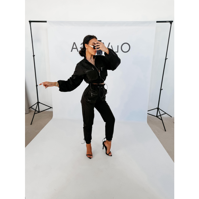 KOMPLET DRES DAMSKI OLAVOGA WOELE BLACK