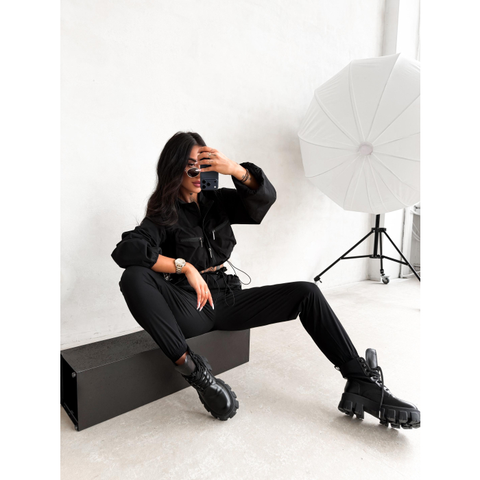 KOMPLET DRES DAMSKI OLAVOGA WOELE BLACK