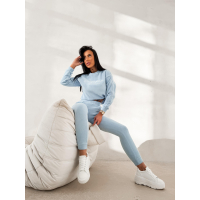 KOMPLET DRES DAMSKI POLAROWY LAMPAS OLAVOGA LENTO SKY BLUE