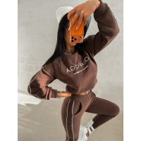 KOMPLET DRES DAMSKI POLAROWY LAMPAS OLAVOGA LENTO BROWN