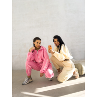 KOMPLET DRES DAMSKI POLAROWY OVERSIZE OLAVOGA COZIER COCONUT