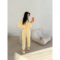 KOMPLET DRES DAMSKI POLAROWY OVERSIZE OLAVOGA COZIER COCONUT