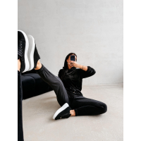 KOMPLET DRES DAMSKI WELUROWY OLAVOGA BELORE BLACK