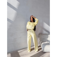 KOMPLET DRES DAMSKI WELUROWY OLAVOGA IMPERIAL YELLOW