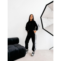 KOMPLET DRES DAMSKI WELUROWY OLAVOGA NOELLE BLACK