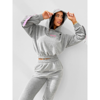 KOMPLET DRES DAMSKI WELUROWY TAŚMY OLAVOGA SMOOVE GRAY