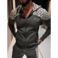 KOMPLET DRES MĘSKI BAWEŁNIANY NA ZAMEK OLAVOGA MEN GRAVITY GRAY