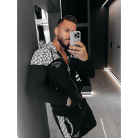 KOMPLET DRES MĘSKI BAWEŁNIANY NA ZAMEK OLAVOGA MEN GRAVITY BLACK
