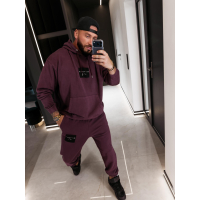 KOMPLET DRES MĘSKI BAWEŁNIANY OLAVOGA MEN MARICOL BURGUND