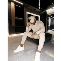 KOMPLET DRES MĘSKI BAWEŁNIANY OLAVOGA MEN NOURE BEIGE