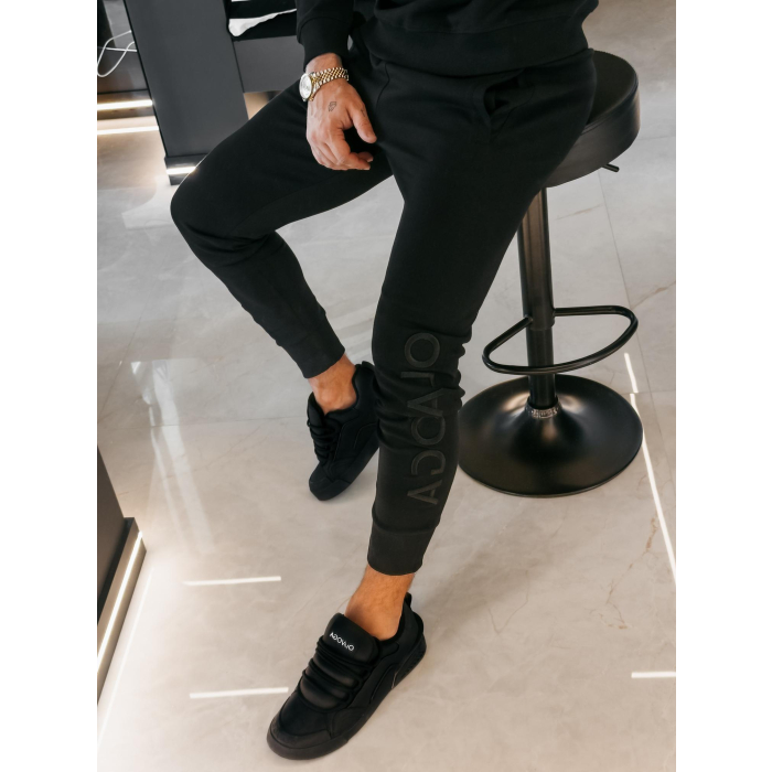 KOMPLET DRES MĘSKI BAWEŁNIANY OLAVOGA MEN NOURE BLACK