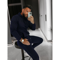 KOMPLET DRES MĘSKI OLAVOGA MEN LONG LOGO DARK BLUE