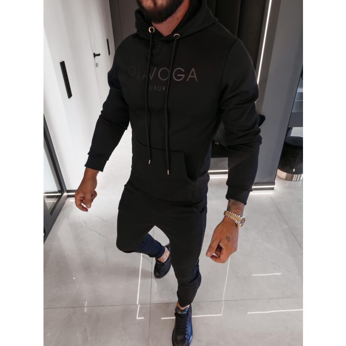 KOMPLET DRES MĘSKI OLAVOGA MEN LONG LOGO BLACK