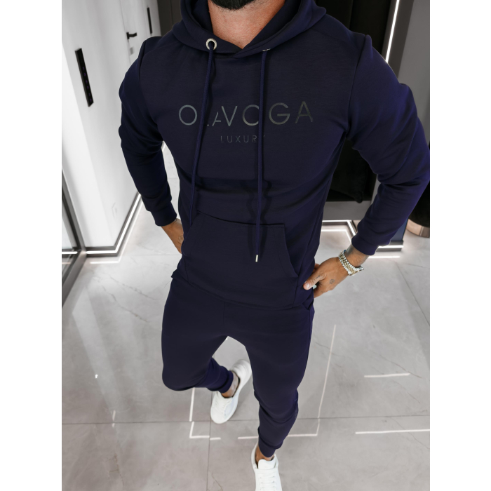 KOMPLET DRES MĘSKI OLAVOGA MEN LONG LOGO DARK BLUE