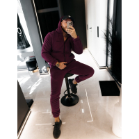 KOMPLET DRES MĘSKI POLAROWY HAFT OLAVOGA MEN TEDDY SET ELEMENTAL PLUM