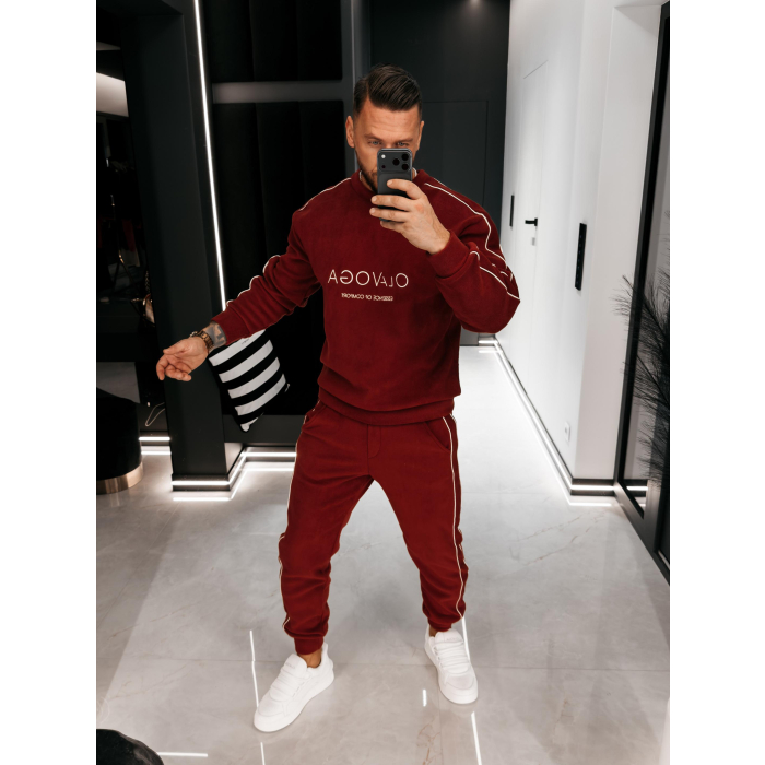 KOMPLET DRES MĘSKI POLAROWY LAMPAS OLAVOGA MEN LENTO MEN BORDO