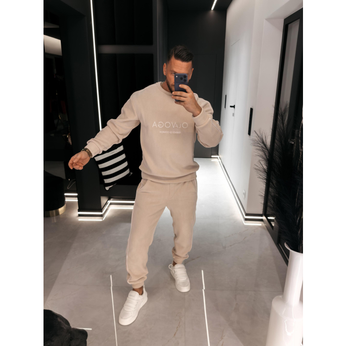 KOMPLET DRES MĘSKI POLAROWY LAMPAS OLAVOGA MEN LENTO MEN BEIGE