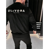KOMPLET DRES MĘSKI WELUROWY HAFT OLAVOGA MEN LEGACY BLACK