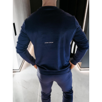 KOMPLET DRES MĘSKI WELUROWY HAFT OLAVOGA MEN SKIP NAVY BLUE