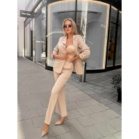 KOMPLET GARNITUR DAMSKI LOGOWANY OLAVOGA TRACY BEIGE