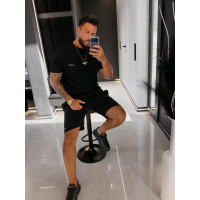 KOMPLET MĘSKI Z KRÓTKIMI SPODENKAMI OLAVOGA MEN BELIN BLACK