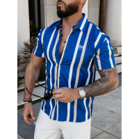 KOSZULA MĘSKA PASKI OLAVOGA MEN MIUS NAVY BLUE