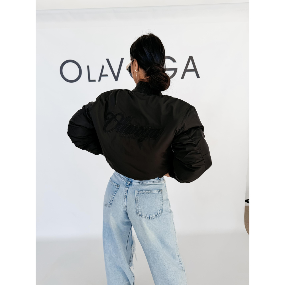 KURTKA BOMBERKA PIKOWANA OLAVOGA MOONKAO BLACK KURTKA BOMBERKA PIKOWANA OLAVOGA MOONKAO BLACK